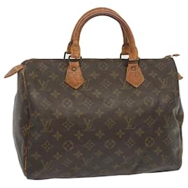 Louis Vuitton-Louis Vuitton Monogram Speedy 30 Hand Bag M41526 LV Auth yk11207-Monogram