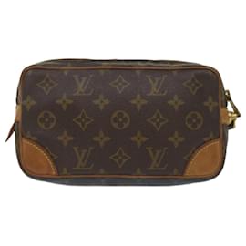 Louis Vuitton-LOUIS VUITTON Monogram Marly Dragonne PM Clutch Bag M51827 LV Auth 68185-Monogram