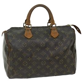 Louis Vuitton-Louis Vuitton Monogram Speedy 30 Hand Bag M41526 LV Auth 68403-Monogram