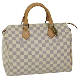 Louis Vuitton-Louis Vuitton Damier Azur Speedy 30 Handtasche N.41533 LV Auth 67460-Andere
