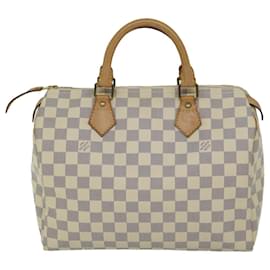 Louis Vuitton-Louis Vuitton Damier Azur Speedy 30 Hand Bag N41533 Auth LV 67460-Autre
