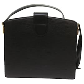 Louis Vuitton-LOUIS VUITTON Epi Capuchin Shoulder Bag Black M52342 LV Auth 68453-Black