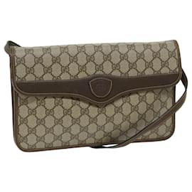 Gucci-GUCCI GG Supreme Shoulder Bag PVC Beige 004 904 0671 Auth yk11028-Beige