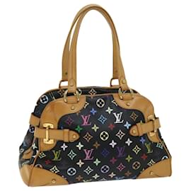 Louis Vuitton-LOUIS VUITTON Monogram Multicolor Claudia Hand Bag Black M40194 LV Auth 67958A-Black