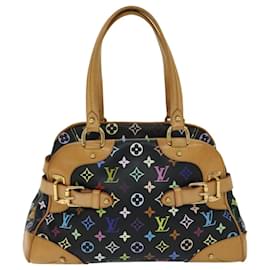 Louis Vuitton-LOUIS VUITTON Monogram Multicolor Claudia Hand Bag Black M40194 LV Auth 67958A-Black