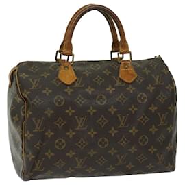 Louis Vuitton-Louis Vuitton Monogram Speedy 30 Hand Bag M41526 LV Auth bs12499-Monogram