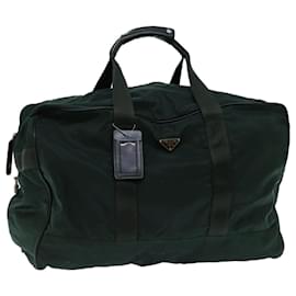 Prada-PRADA Boston Bag Nylon Green Auth bs12158-Green