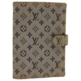 Louis Vuitton-LOUIS VUITTON Monograma Mini Agenda PM Planificador de día Cubierta azul R20910 Auth ac2790-Azul