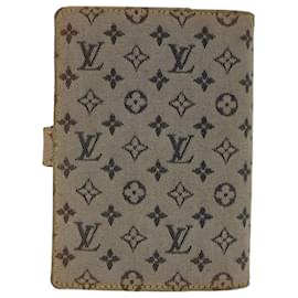 Louis Vuitton-LOUIS VUITTON Mini Agenda PM con monogramma, agenda giornaliera, copertina blu R20910 Auth ac2790-Blu
