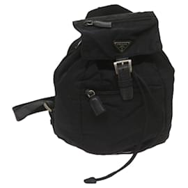 Prada-PRADA Backpack Nylon Black Auth bs12379-Black