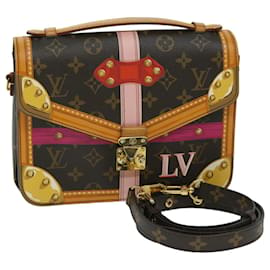 Louis Vuitton-LOUIS VUITTON Monogram Pochette Metis MM Bolso de mano 2camino M43628 LV Auth 67922UNA-Monograma