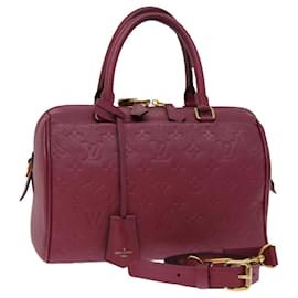 Louis Vuitton-LOUIS VUITTON Impreinte Speedy Bandouliere 25 bag 2modo rosa M44145 Auth ep3625-Rosa