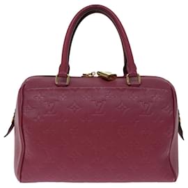 Louis Vuitton-LOUIS VUITTON Empreinte Speedy Bandouliere 25 bag 2way Pink M44145 Auth ep3625-Pink
