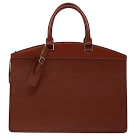 Louis Vuitton-LOUIS VUITTON Epi Riviera Hand Bag Brown M48183 LV Auth 67793-Brown