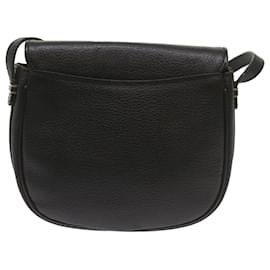 Autre Marque-Burberrys Shoulder Bag Leather Black Auth ep3585-Black