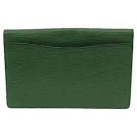 Louis Vuitton-LOUIS VUITTON Epi Montaigne 27 Bolsa de embreagem verde M52654 Autenticação de LV 68434-Verde
