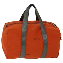 Prada-PRADA Sports Hand Bag Nylon Orange Auth hk1121-Orange
