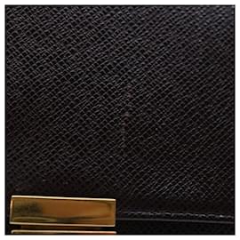 Louis Vuitton-LOUIS VUITTON Taiga Leder Selenga Clutch Bag Acajou M30786 LV Auth th4631-Andere