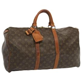 Louis Vuitton-Louis Vuitton-Monogramm Keepall 50 Boston Bag M.41426 LV Auth 66107-Monogramm