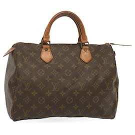 Louis Vuitton-Louis Vuitton Monogram Speedy 30 Hand Bag M41526 LV Auth yk11059-Monogram