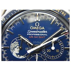 Omega-OMEGA Speedmaster reloj lunar Apolo 1745 aniversario 1972 Lot Limited Hombres-Plata