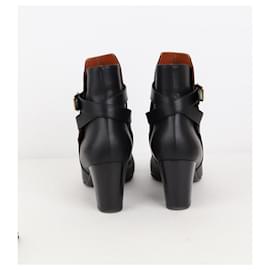 Michel Vivien-Leather boots-Black
