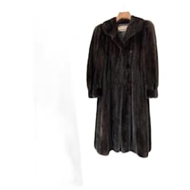Sprung Frères-casaco de vison-Castanho escuro