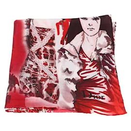 Dior-Square silk-Red