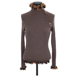 Jean Paul Gaultier Wollpullover Braun