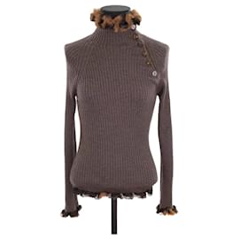 Jean Paul Gaultier-Wool sweater-Brown