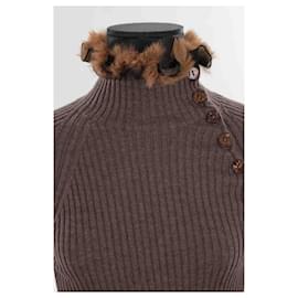 Jean Paul Gaultier-Maglione di lana-Marrone
