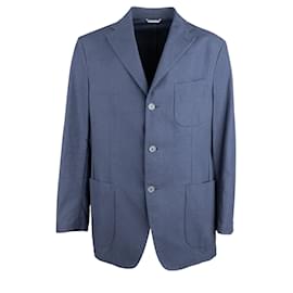 Autre Marque-Brian Dales Cotton Blazer-Blue,Navy blue