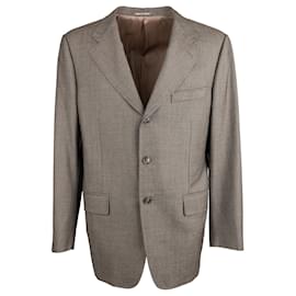 Corneliani-Corneliani Wool Blazer-Brown
