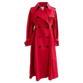 Gabardina de algodón roja Sacai Roja
