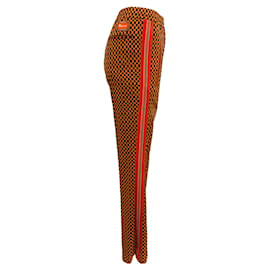 Autre Marque-Marni Orange / Black Check Knit Track Pants-Orange