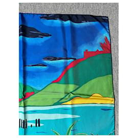 Hermès-Very rare Hermès scarf "at the end of the world"-Multiple colors