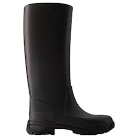 Maison Martin Margiela-Tabi Rain Boots - Maison Margiela - Rubber - Black-Black