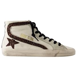 Golden Goose Deluxe Brand-Zapatillas Slide - Golden Goose Deluxe Brand - Piel - Blanco-Blanco