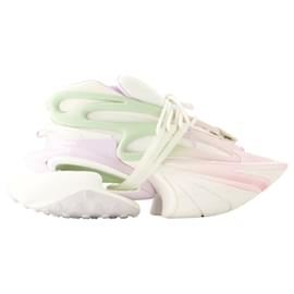 Balmain-Unicorn Low Sneakers – Balmain – Leder – Weiß-Weiß