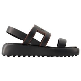Sandales Gomma Catena - Tod's - Cuir - Noir Noir