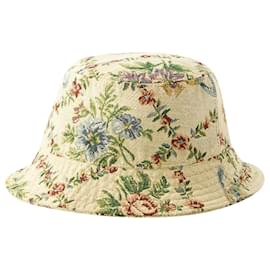 Vivienne Westwood-Trellis Tapestry Bucket Hat - Vivienne Westwood - Synthetic - Beige-Brown,Beige