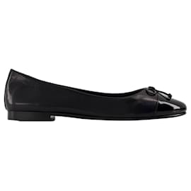 Tory Burch-Cap Toe Ballerinas - Tory Burch - Leder - Schwarz-Schwarz