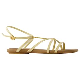 Jacquemus-Sandalias Pralu P - Jacquemus - Piel - Marfil-Castaño,Beige