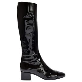 Carel Malaga Boots in Black Patent Leather Black