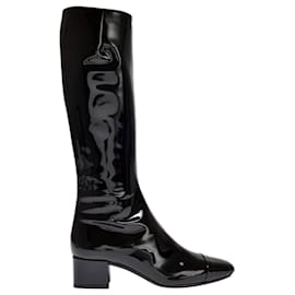 Carel-Malaga Boots in Black Patent Leather-Black