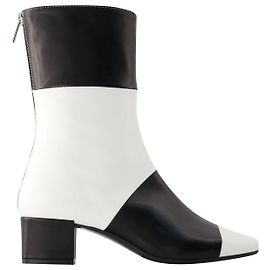 Estime Go Ankle Boots - Carel - Leather - Black/White Black