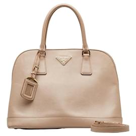 Prada-Prada Saffiano Promenade Bag Leather Handbag in Good condition-Other