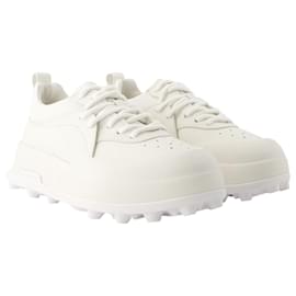 Jil Sander-Tênis - Jil Sander - Couro - Porcelana-Branco