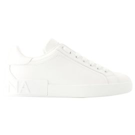 Dolce & Gabbana Baskets Portofino - Dolce&Gabbana - Cuir - Blanc Blanc