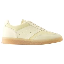 Maison Martin Margiela-Sneakers - Mm6 Maison Margiela - Pelle - Beige/White-Marrone,Beige